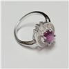 Image 1 : BZ390-115 SILVER RUBY RING