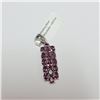 Image 1 : BZ390-120 SILVER RHODOLITE PENDANT