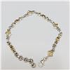 Image 1 : BZ390-133 SILVER CITRINE 7.5" 14.5G BRACELET