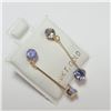 Image 1 : BZ390-134 10K  TANZANITE EARRINGS