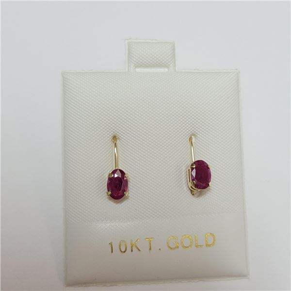 BZ390-138 10K  RUBY EARRINGS