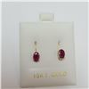 Image 1 : BZ390-138 10K  RUBY EARRINGS