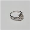 Image 1 : BZ390-147 SILVER 7 DIAMOND RING