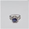 Image 1 : BZ390-149 SILVER SAPPHIRE RING