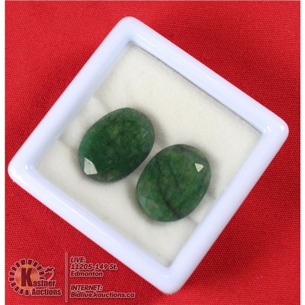 #78-GREEN EMERALD GEMSTONES 24.80CT