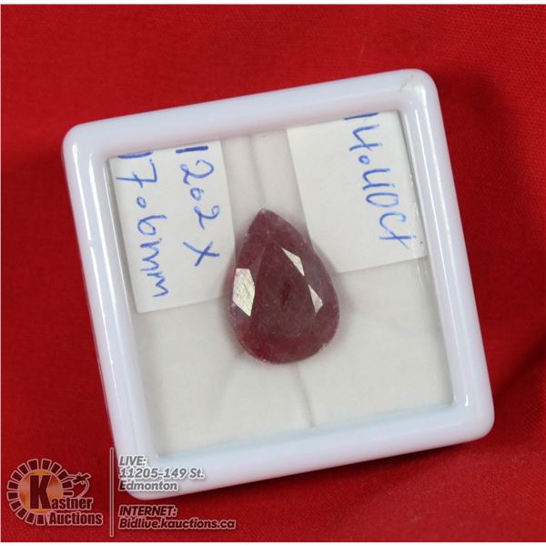 #91-RED BERYLE GEMSTONES 12.2X17.6MM/ 14.40CT