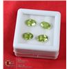 Image 1 : #62-GREEN PERIDOT GEMSTONES OVAL 3.50CT