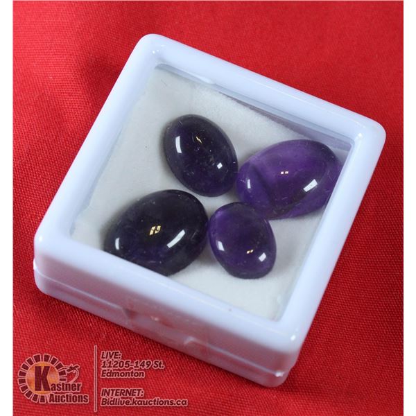 #38-AMETHYST GEMSTONES 39.25CT