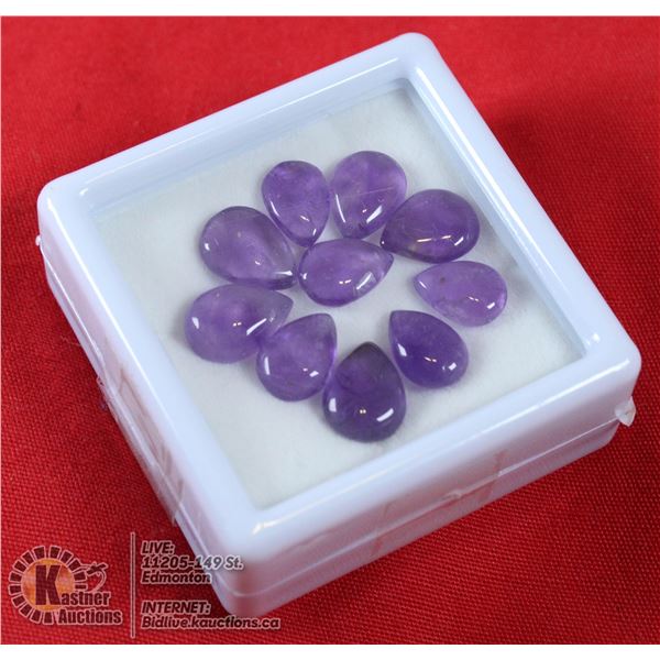 #110-PURPLE AMETHYST GEMSTONES 17.80CT