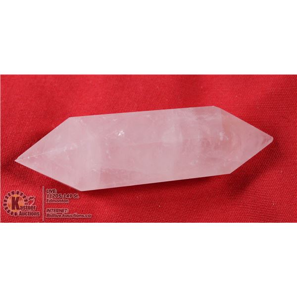 #312- NATURAL PINK ROSE QUARTZ 2 POINT