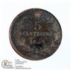 Image 1 : 1862 EARLY ITALY COPPER 10 CENTESIMI