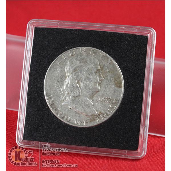 1952D USA FRANKLIN SILVER 50 CENT