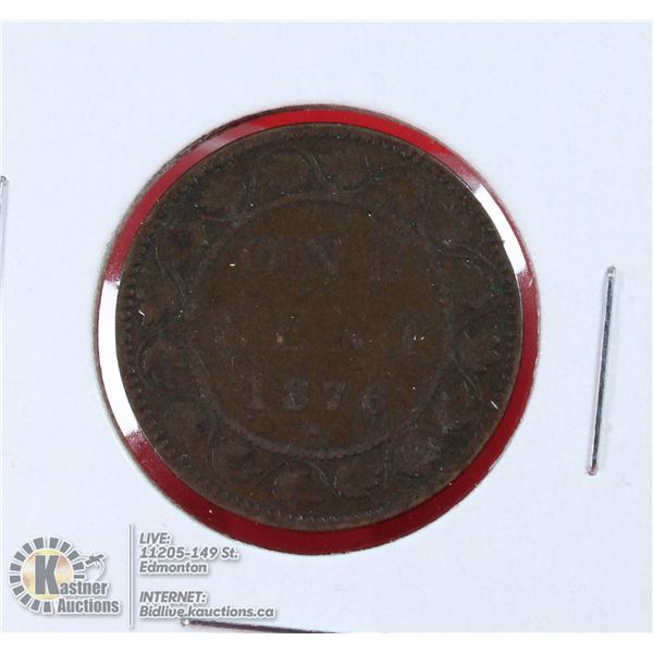 1876H VICTORIAN CANADA LARGE CENT