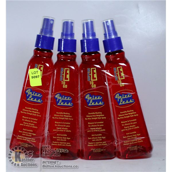 LOT OF 4 RED-E TO GO FRIZZ-LESS HUMIDITY BLOCKING