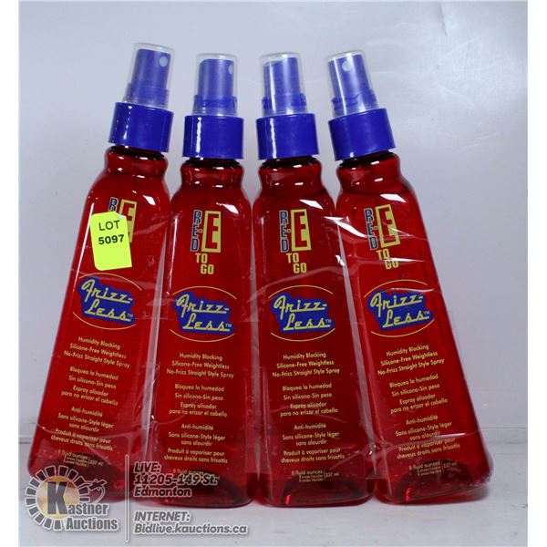 LOT OF 4 RED-E TO GO FRIZZ-LESS HUMIDITY BLOCKING