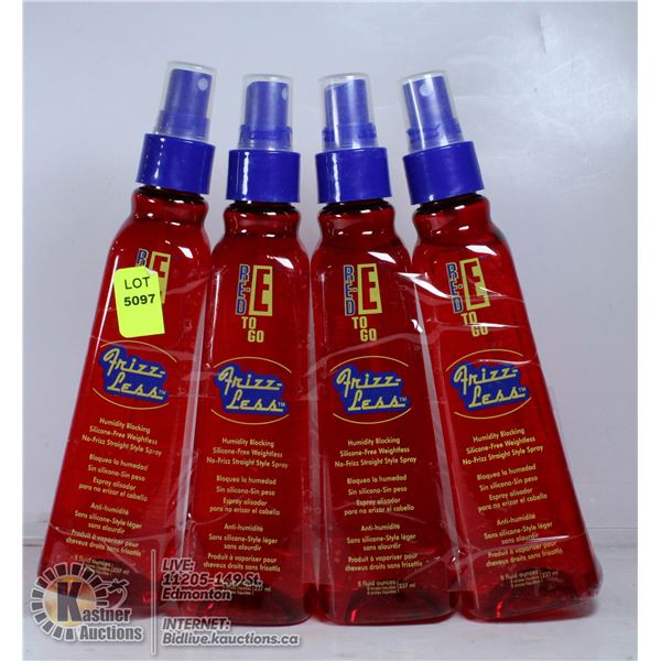 LOT OF 4 RED-E TO GO FRIZZ-LESS HUMIDITY BLOCKING
