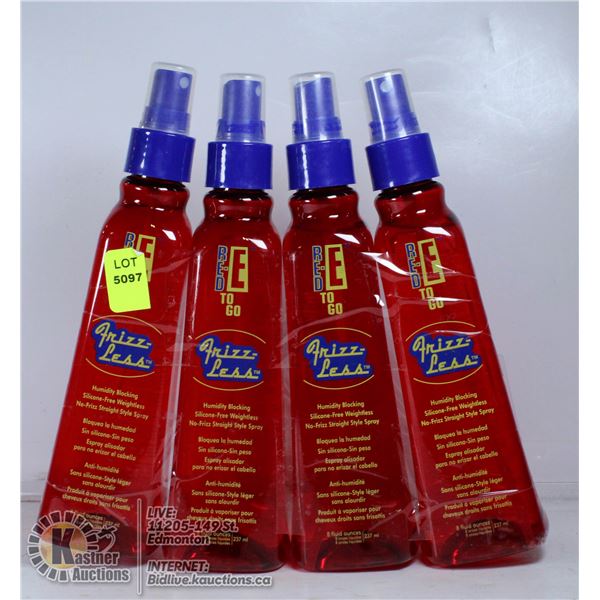 LOT OF 4 RED-E TO GO FRIZZ-LESS HUMIDITY BLOCKING