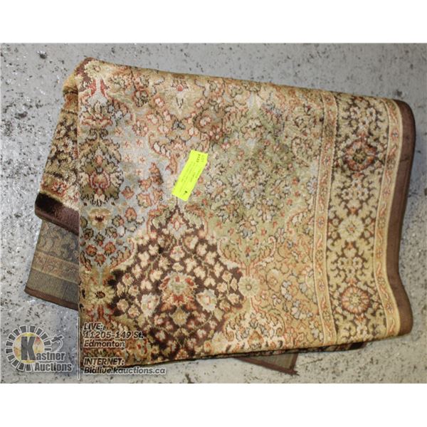 BELGIAN CARPET ARE RUG LIGHT BROWN GOLDEN COLORS