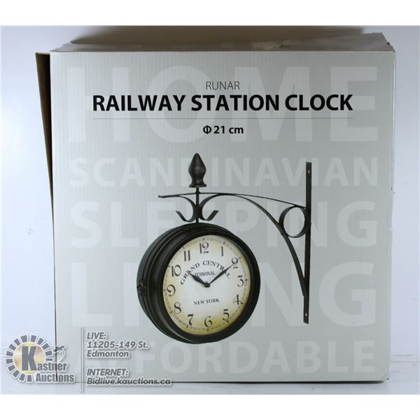 RAILWAY STATION CLOCK