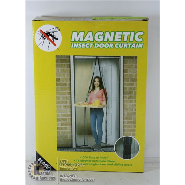 MAGNETIC INSECT DOOR CURTAIN