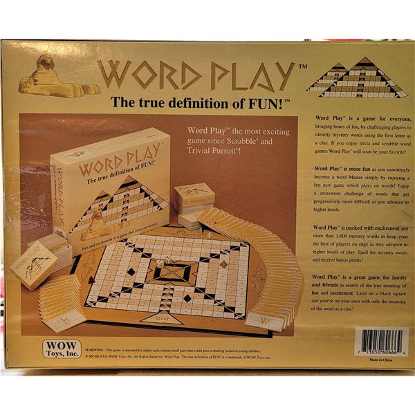 20)  WORD PLAY GAME, WITH MORE THAN 3,600