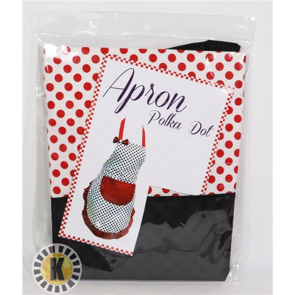 NEW POLKA DOT APRON