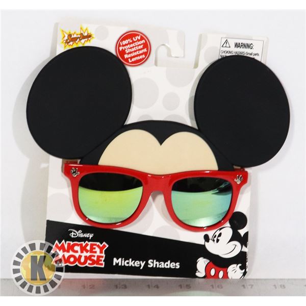NEW MICKEY MOUSE SHAPED KIDS SUNGLASSES