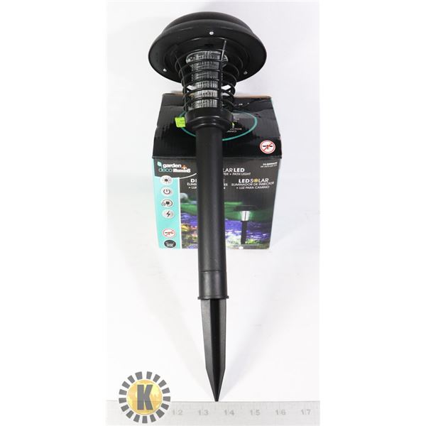 NEW SOLAR LED BUG ZAPPER AND PATH LIGHT