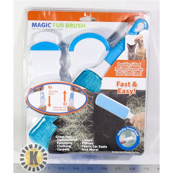 MAGIC FUR BRUSH. PET FUR AND LINT REMOVER