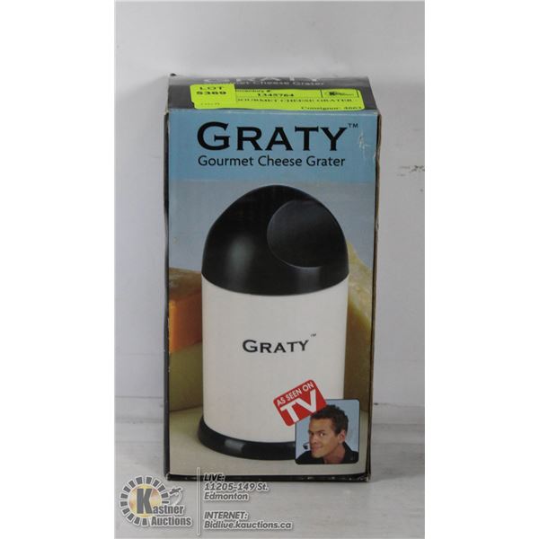 GRATY GOURMET CHEESE GRATER - NEW