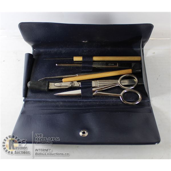 SMALL TOOK KIT WITH SCISSORS, SCALPAL, PICKS