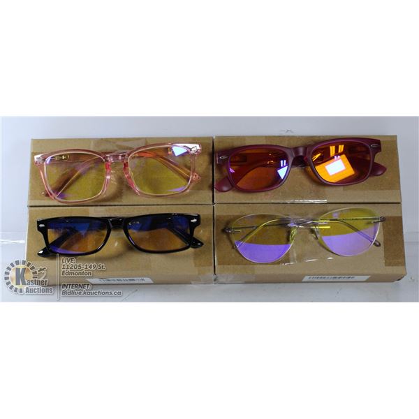 LOT OF 4 TRANSITIONAL READING GLASSES. +1.75