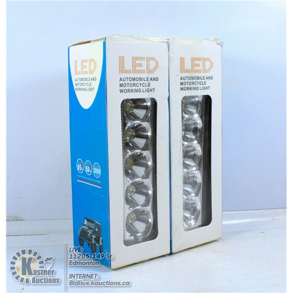 LOT OF 2 LED AUTOMOBILE AND MOTORCYCLE WORKING