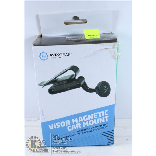 VISOR MAGNETIC CELLPHONE MOUNT.