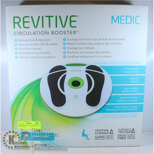 REVITIVE CIRCULATION BOOSTER. NEW IN BOX.