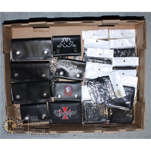 LOT OF LEATHER WALLETS AND COIN PURSES.