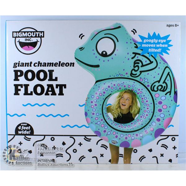 GIANT CHAMELEON FISH POOL FLOAT.