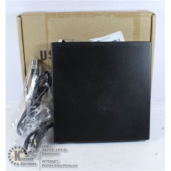 EXTERNAL DVD REWRITABLE DRIVE.