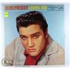 Image 1 : ELVIS PRESLEY LOVING YOU VINYL LP.