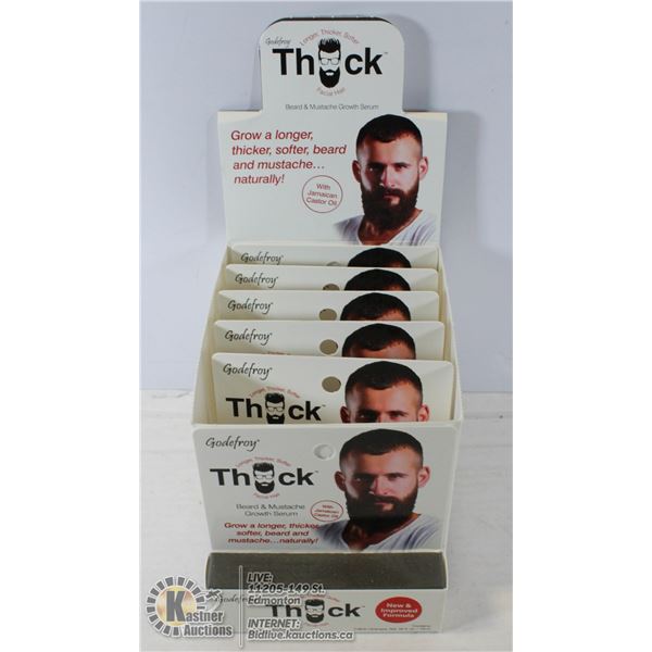 BOX OF 5 THICK BEARD AND MUSTACH GROWTH SERUM