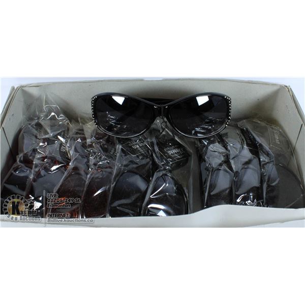 LOT OF DESIGNER STLE SUNGLASSES.