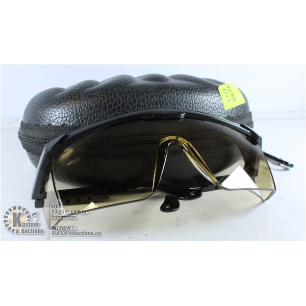 SAFETY GLASSES IN CASE.