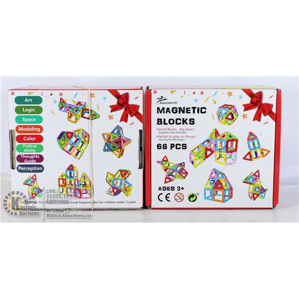 LOT OF  2 MAGNETIC BLOCKS