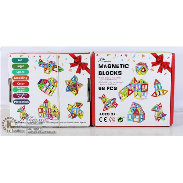 LOT OF  2 MAGNETIC BLOCKS