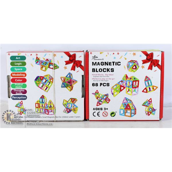 LOT OF  2 MAGNETIC BLOCKS