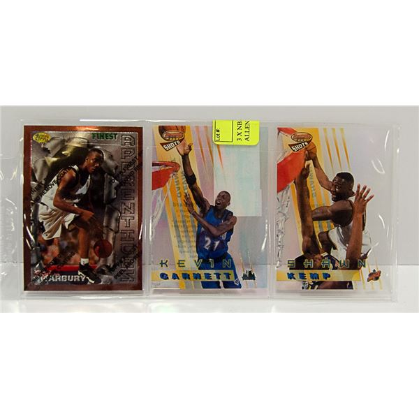 3 X NBA STAR CARDS INSERTS ALLEN / HOWARD ETC.