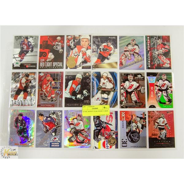 18 NHL MONEY STAR INSERT CARDS