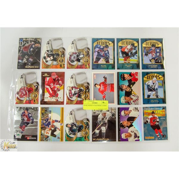 18 NHL MONEY STAR INSERT CARDS