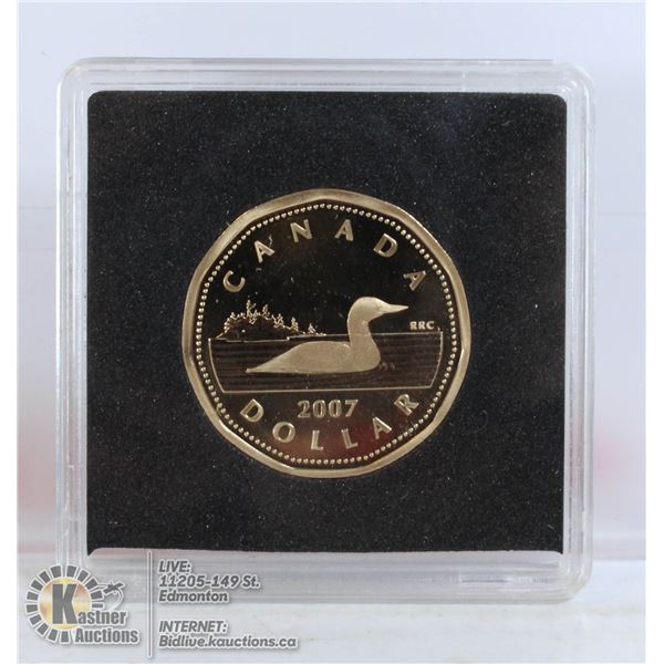 2007 PROOF CANADA LOON DOLLAR