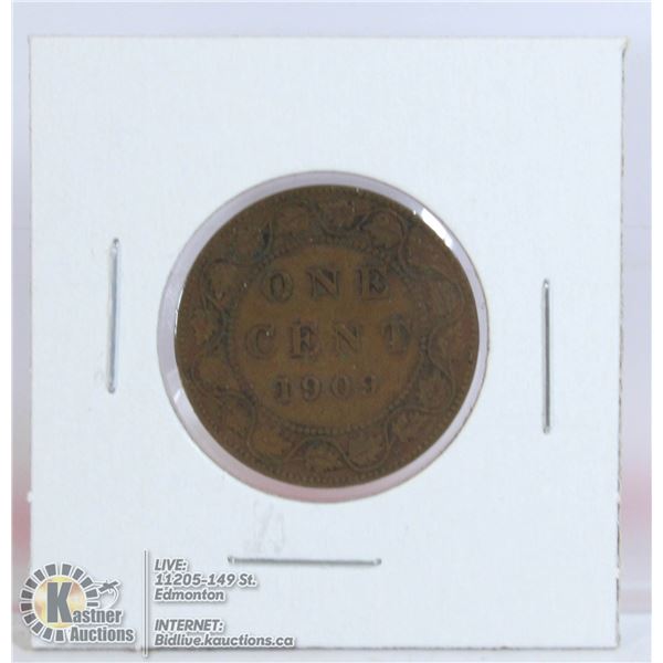 1909 EDWARDIAN CANADA LARGE CENT